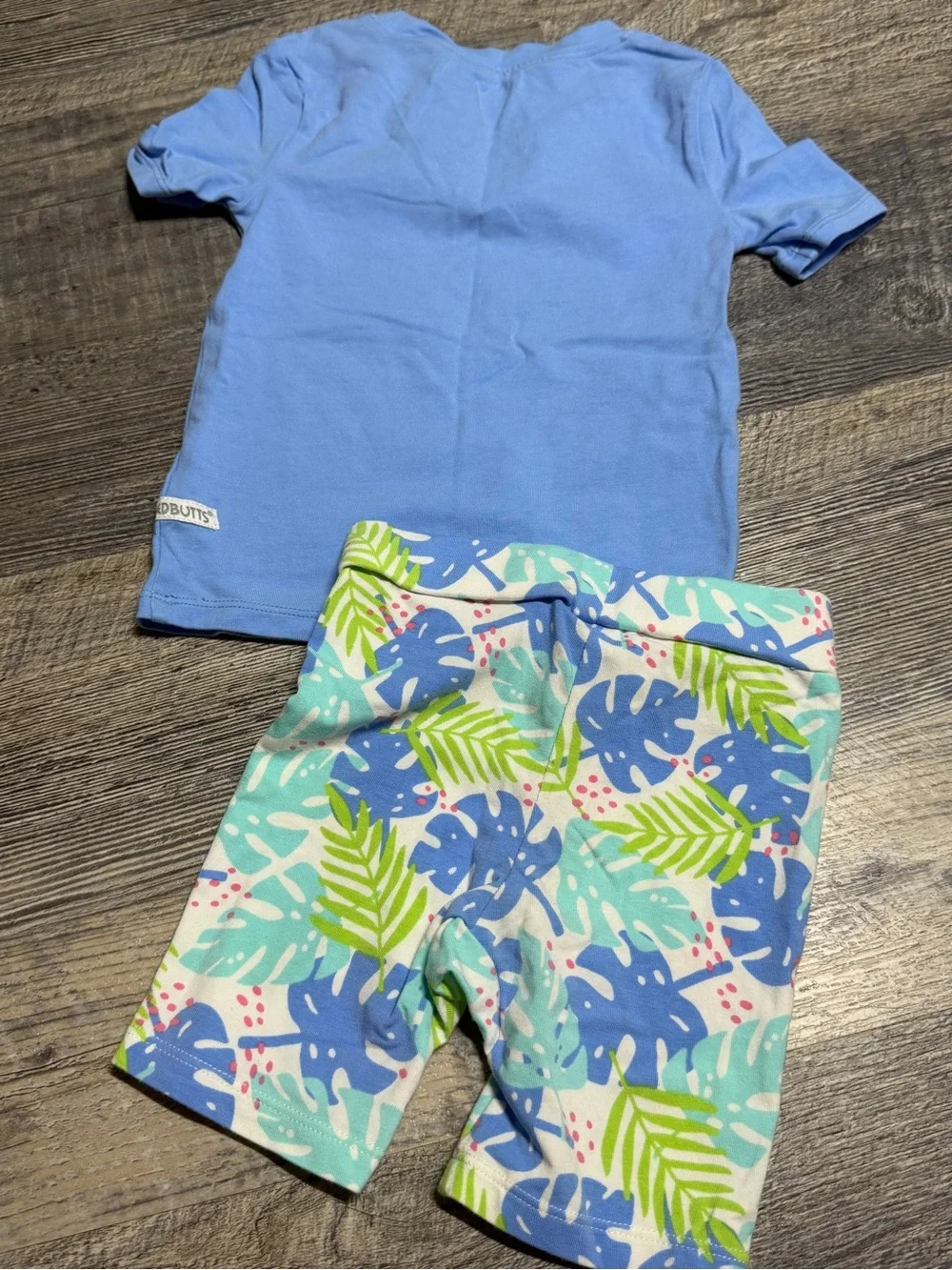 RuggedButts Toddler Boys 2T Crocodile T-Shirt & Tropical Shorts Outfit Set